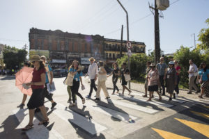 Fortaleza has constructed safe intersections, along with raised crosswalks, pedestrian islands, and diagonal crossings.