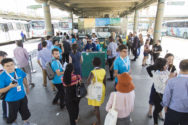 The Papicu Terminal is intermodal and connects the light rail with the bus and bikeshare systems.