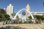 MOBILIZE attendees traversed much of the city on bicycle on a guided tour.